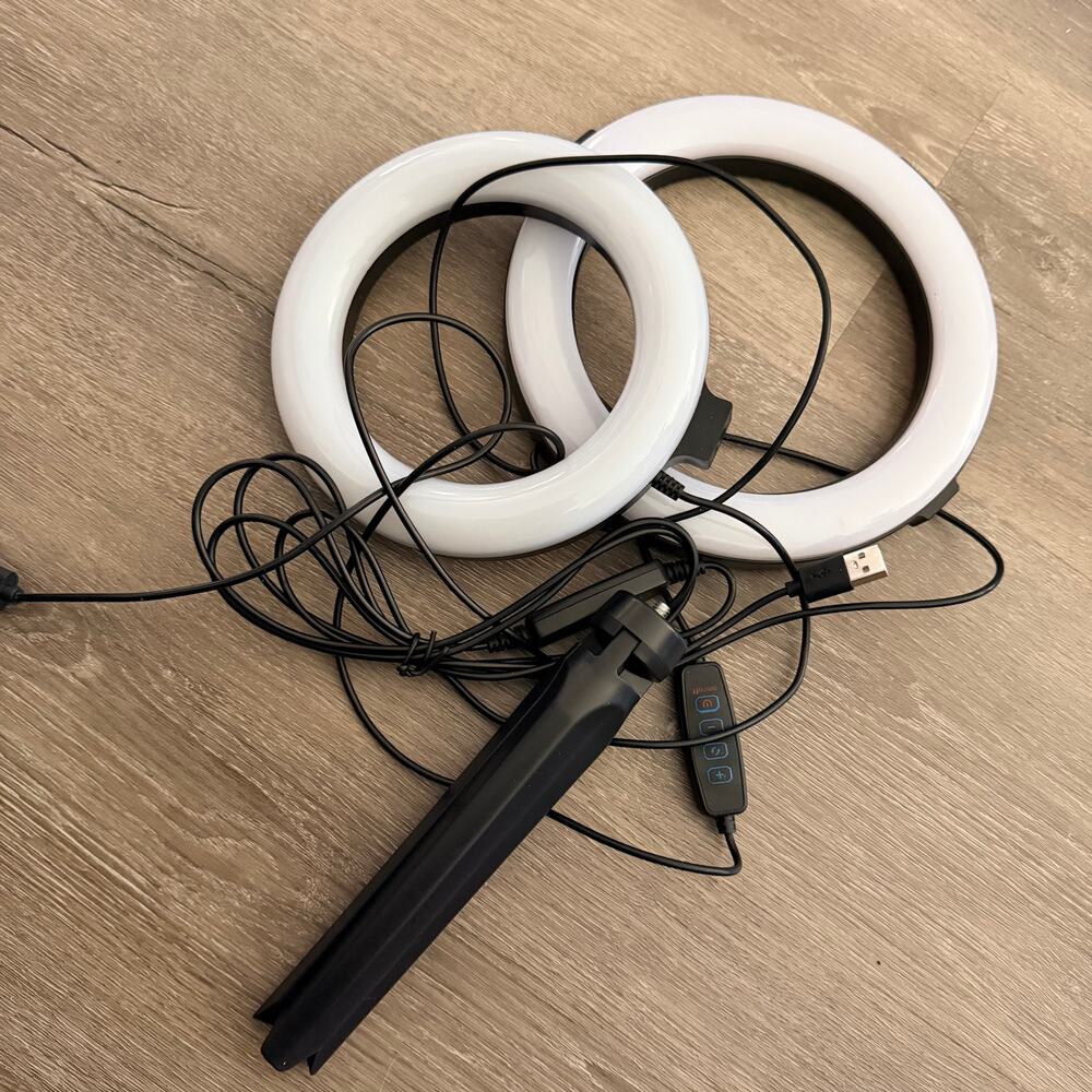 Lot of 2 Ring Lights with Tripod